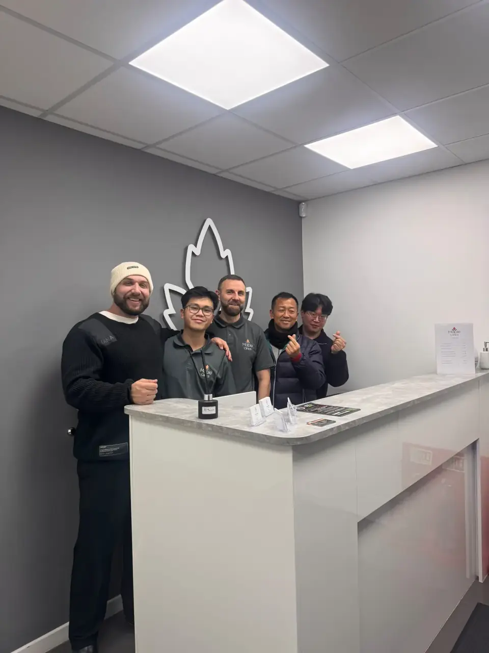 Clinic team at reception